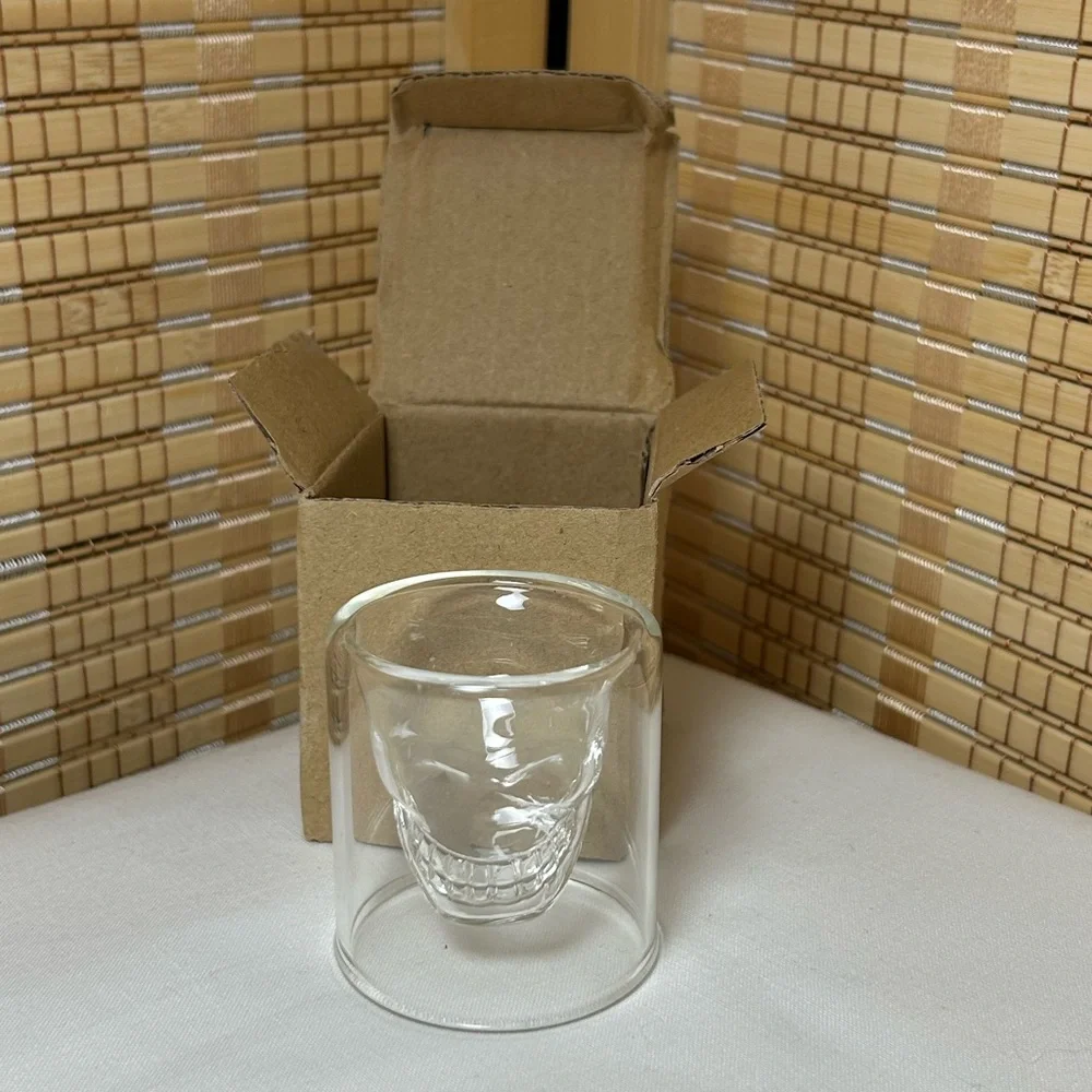 Clear Skull Shot Glass - New